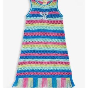 Disney Stitch Crochet With Fringe Hem Dress 3T NWT